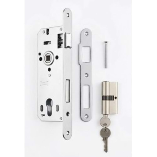 ÖZCANLAR KİLİT RS40 SİLİNDİRLİ DAİRE KİLİDİ - GÖMME KİLİT - 40 mm - DAİRE GİRİŞ KAPI KİLİDİ