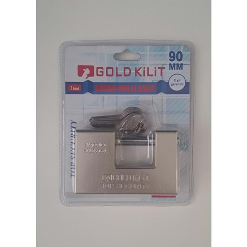 GOLD KİLİT KAYAR MİLLİ YASSI ASMA KİLİT 90 mm