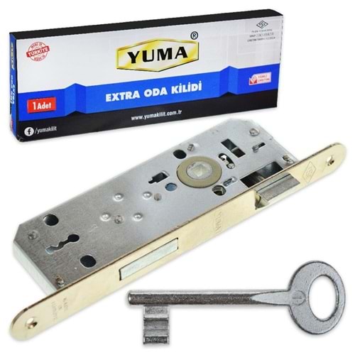 YUMA GÖMME EXTRA ODA KAPI KİLİDİ - 40 mm - OVAL AYNA