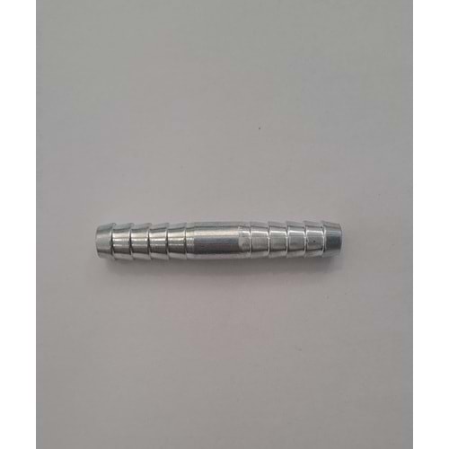HAVA HORTUMU EKİ DÜZ - METAL PARLAK - ( 8 mm )