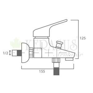 KERASUS MEGA SERİSİ - MİX BANYO BATARYASI 40Ø