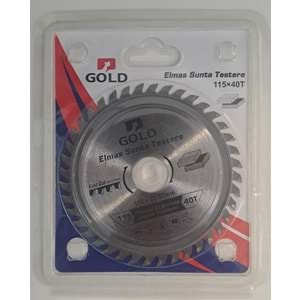 SUNTA - AHŞAP ELMAS DAİRE TESTERE - GOLD ELMAS TESTERE 115 LİK TCT ( 115 mm x 40 T x 22.23 mm )