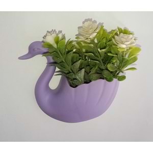 MAGNET MİNİ KUĞULU ÇİÇEK - MOR ( 1 ADET FİYATIDIR )