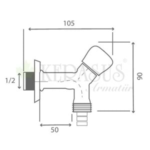 KERASUS CLASSIC PLUS SERİSİ - ÇAMAŞIR MUSLUĞU - NORMAL