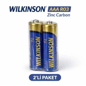 WILKINSON AAA 1,5 V İNCE KALEM PİL 2 Lİ PAKET