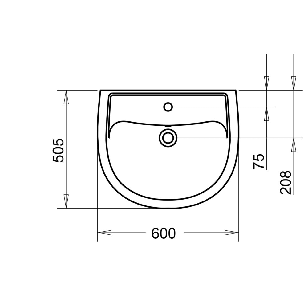 ALİZE LAVABO 50X60cm TURASER