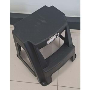 ASRIN BASAMAKLI TABURE SİYAH ( 45,6 x 44,5 x 42,3h cm )