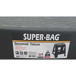 ASRIN BASAMAKLI TABURE SİYAH ( 45,6 x 44,5 x 42,3h cm )