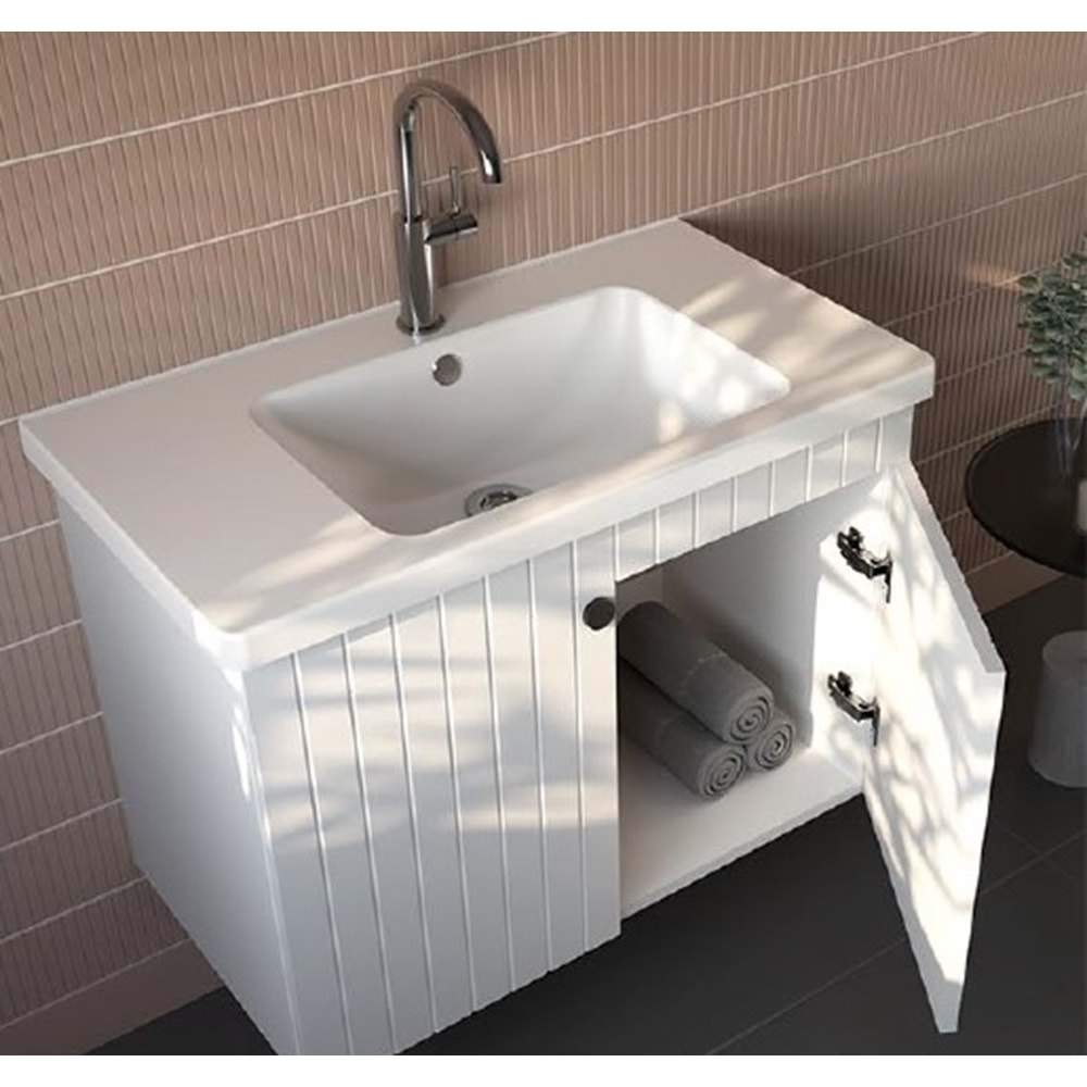 HİLTON BANYO DOLABI - EKO LAKE 65 BEYAZ