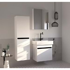 HİLTON BANYO DOLABI - GOLA 80 BEYAZ