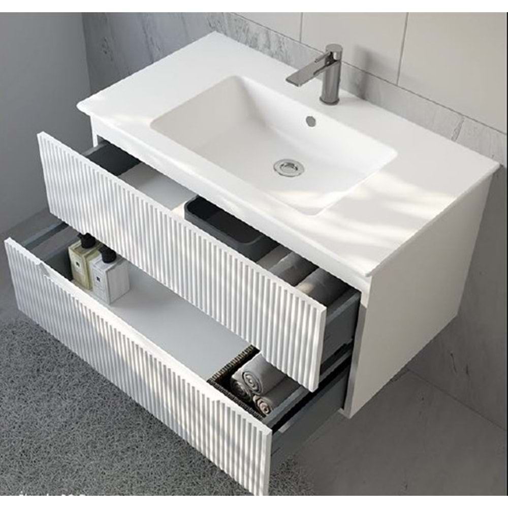 HİLTON BANYO DOLABI - İLYADA 70 MAT LAKE BEYAZ