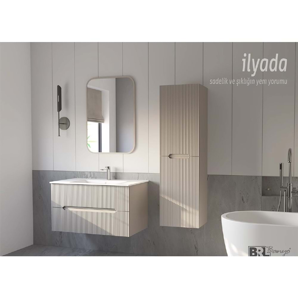 HİLTON BANYO DOLABI - İLYADA 70 MAT LAKE KUMBEJİ
