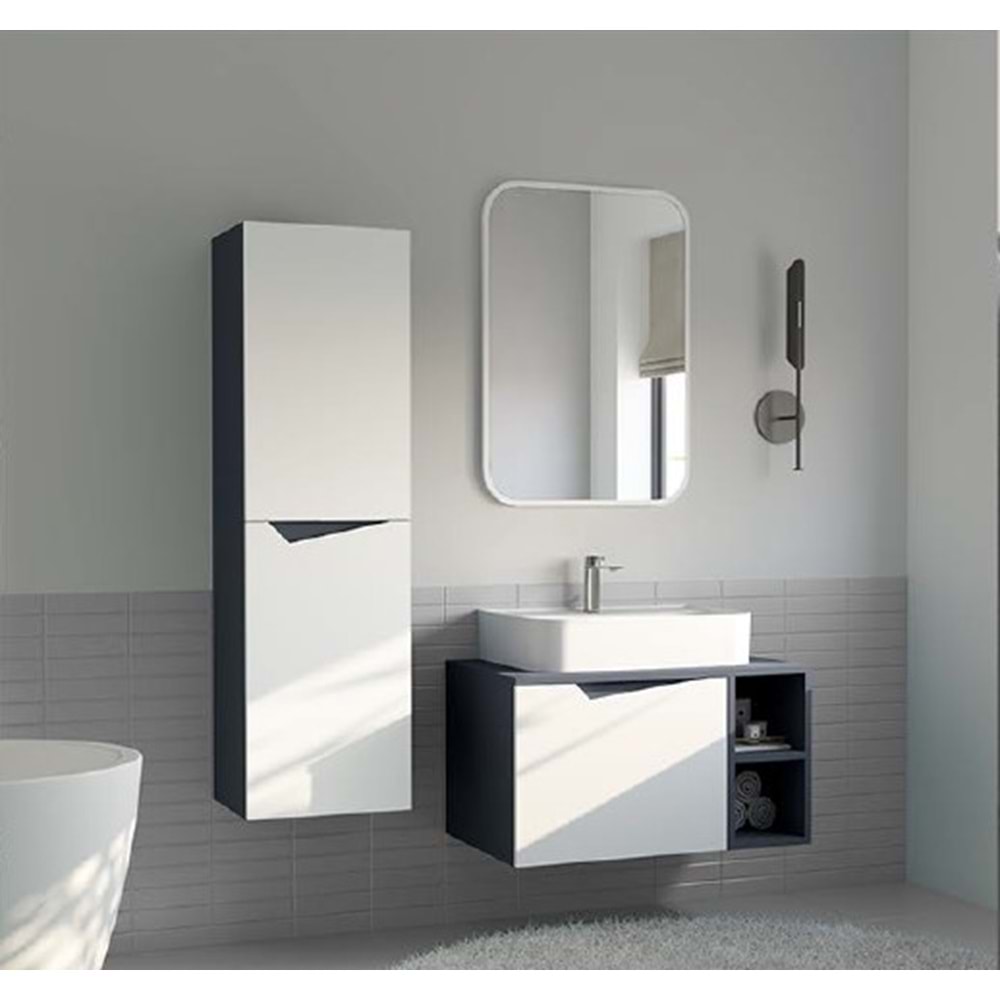 HİLTON BANYO DOLABI - NEWYORK 100 MAT LAKE MARİN MAVİ