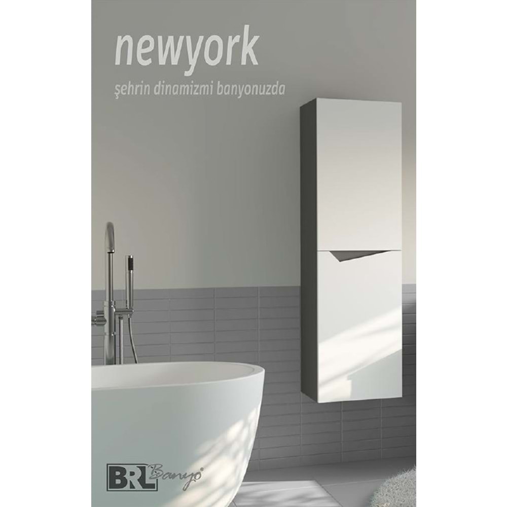 HİLTON BANYO DOLABI - NEWYORK BOY DOLABI MAT LAKE TOPRAK