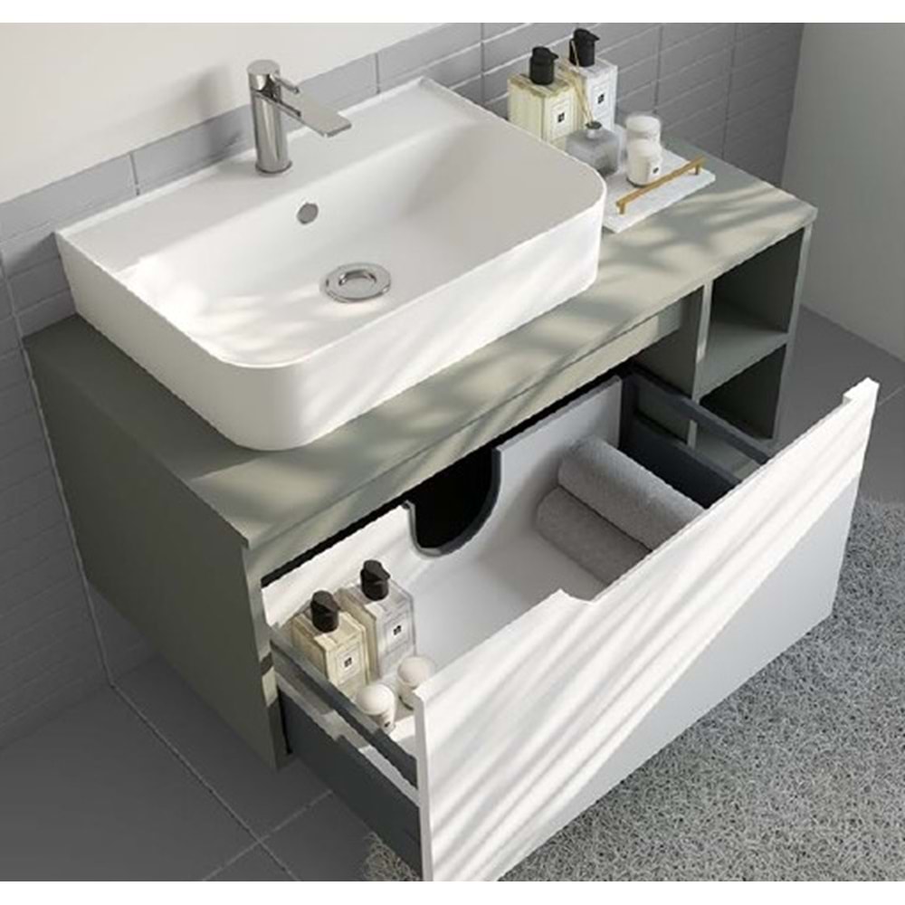HİLTON BANYO DOLABI - NEWYORK 80 MAT LAKE MARİN MAVİ