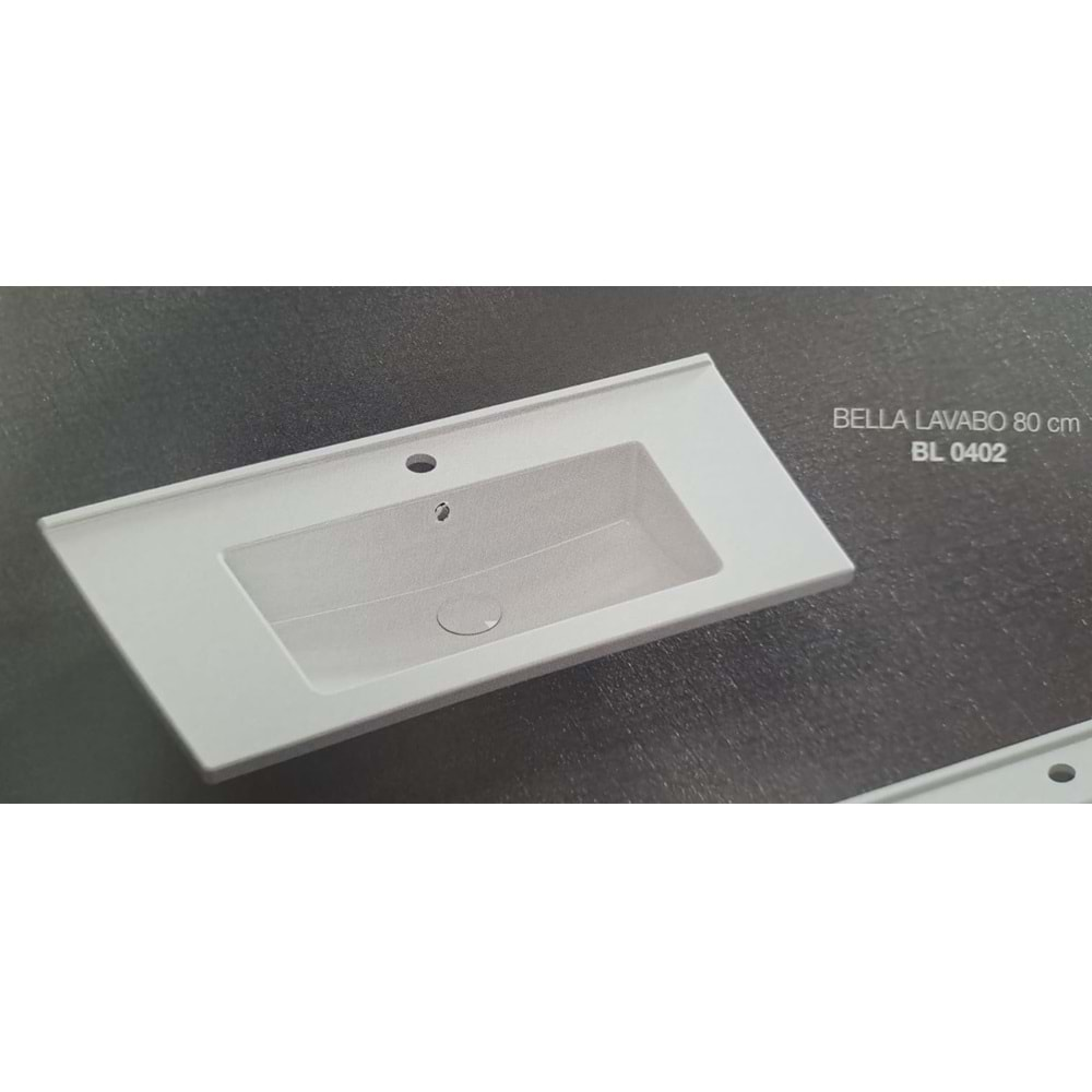 BELLA ETEJERLİ LAVABO 80cm TURAVİT