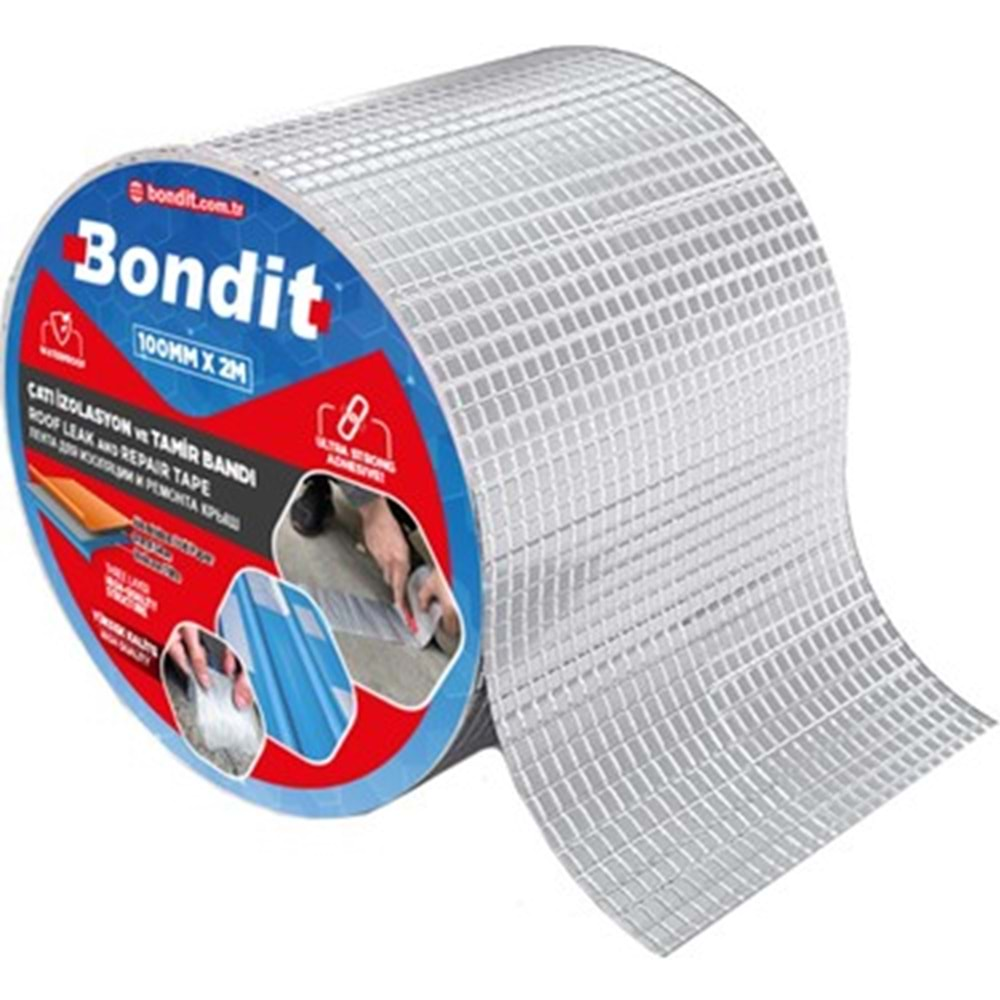 BONDİT ÇATI İZOLASYON VE TAMİR BANDI ( 100 mm x 2 mt ) BNDC210