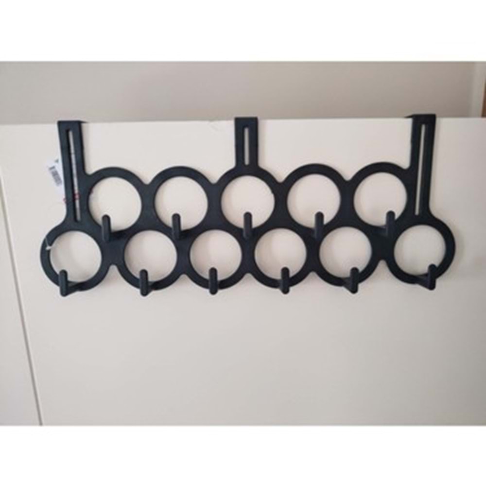 BARONESS 11 Lİ PLASTİK KAPI ARKASI ASKI SİYAH