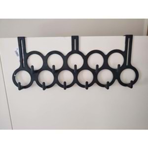 BARONESS 11 Lİ PLASTİK KAPI ARKASI ASKI SİYAH