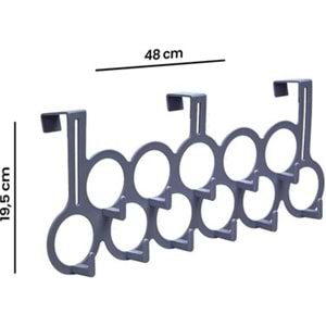 BARONESS 11 Lİ PLASTİK KAPI ARKASI ASKI SİYAH