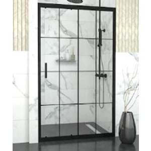 DUŞAKABİN 6mm CAM 1 SABİT 1 ÇALIŞIR 161-170 cm H:190cm - KAROLAJ ŞEFFAF CAM