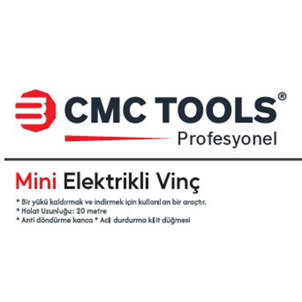 CMC MİNİ ELEKTRİKLİ VİNÇ - CARASKAL - 400-800 KG