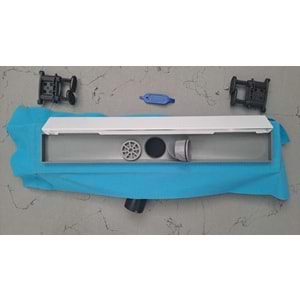 AQUA ZONE DUŞ KANALI LİNEER YANDAN ÇIKIŞ 50cm X Ø50 TEKSTİL MEBRANLI