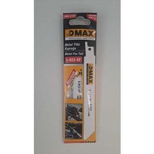 DMAX METAL TİLKİ KURUĞU TESTERESİ - 6İNÇ/18TPI - 150mm/1.4mm - S-922-EF - DMX4181 ( 1 ADET FİYATIDIR )