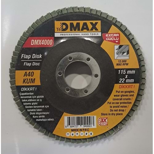 DMAX FLAP DİSK ( 115 x 22 mm ) - A40 KUM ZIMPARA