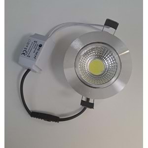 ED-SON 5 WATT COB LED SPOT ALÜMİNYUM KROM KASA BEYAZ IŞIK 500lm 6500K