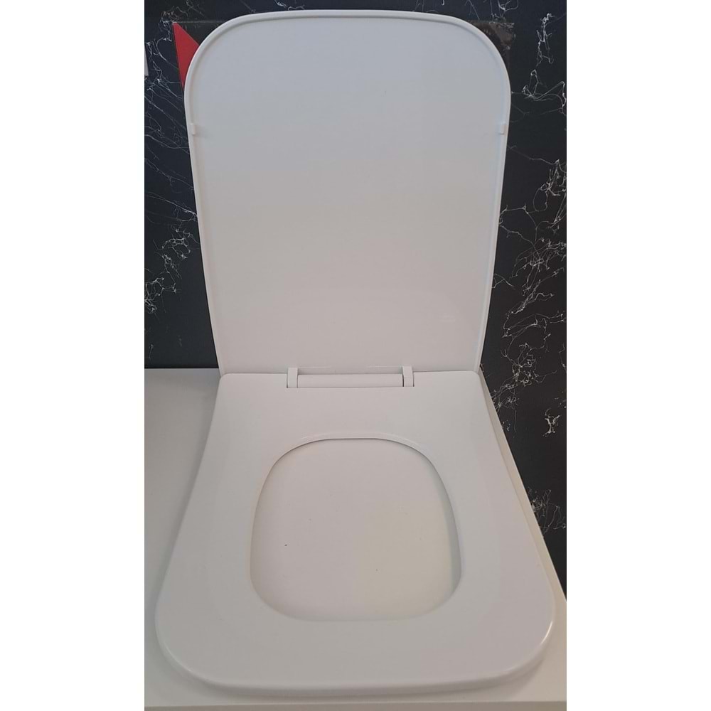 FATEX SAFİR SOFT ( 36 x 45 cm ) YAVAŞ KAPANAN PLASTİK KLOZET KAPAĞI