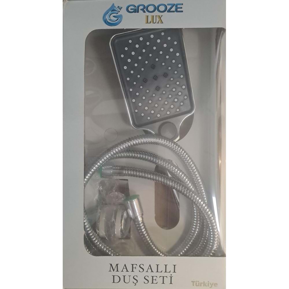 GROOZE MAFSALLI LÜX DUŞ SETİ - DUŞ TAKIMI - TİTAN - KUTU AMBALAJ