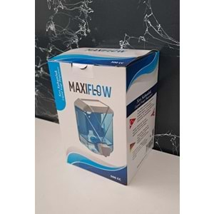 MAXIFLOW PLASTİK SIVI SABUNLUK - ŞEFFAF MAVİ 500 ml ( 13434 )