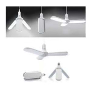 İTALYANO PERVANE 3 KANAT KATLANIR LED AMPUL 45 W 7000K BEYAZ IŞIK E27 DUY