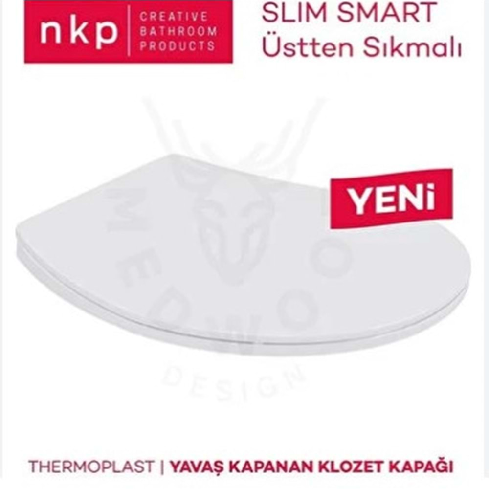 NKP SLİM SMART YAVAŞ KAPANAN KLOZET KAPAĞI 0302 ( THERMOPLAST )