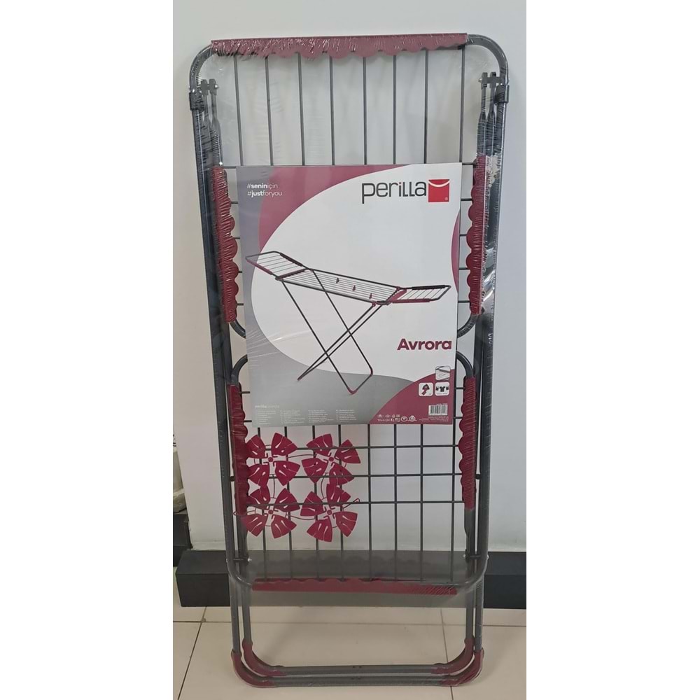 PERİLLA KALIN DEMİRLİ METAL ÇAMAŞIR KURUTMALIĞI AVRORA KMU-17009