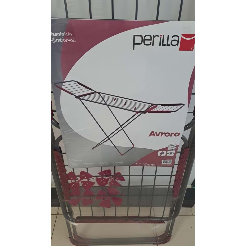 PERİLLA KALIN DEMİRLİ METAL ÇAMAŞIR KURUTMALIĞI AVRORA KMU-17009