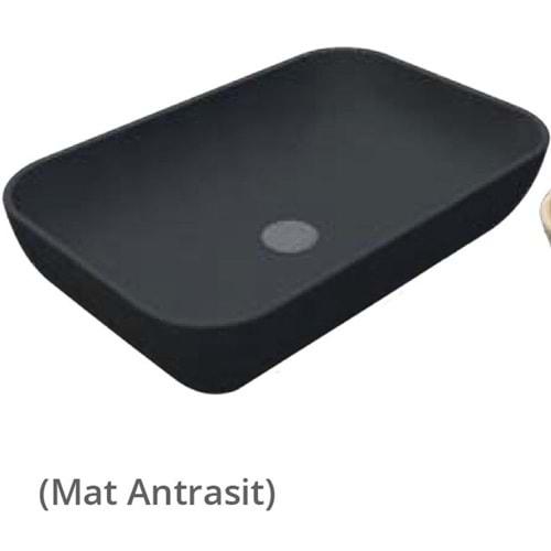 LOFT ÇANAK LAVABO 40X60cm TURAVİT - MAT ANTRASİT