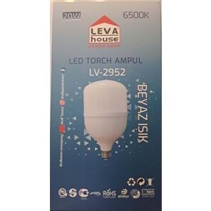 LEVA LED AMPUL TORCH E27 DUY 20 W 1800 LM BEYAZ IŞIK 6500K LV2952