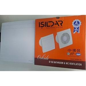 IŞILDAR (ORKİDE DEKOR ) HAVALANDIRMA FANI / BANYO VE TUVALET ASPİRATÖRÜ 150 LİK