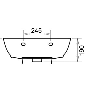 POLO LAVABO 45X55cm TURASER