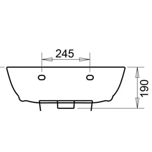 POLO LAVABO 45X55cm TURAVİT