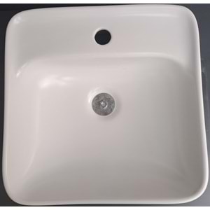 PORTOMİX ÇANAK LAVABO MAT BEYAZ / BATARYA DELİKLİ TURAVİT