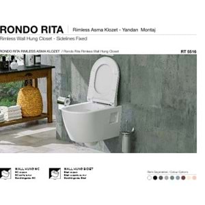 RONDO RITA RIMLESS KANALSIZ ASMA KLOZET ( YANDAN MONTAJ ) TURAVİT