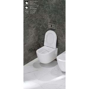 RONDO RITA RIMLESS KANALSIZ ASMA KLOZET ( YANDAN MONTAJ ) TURAVİT