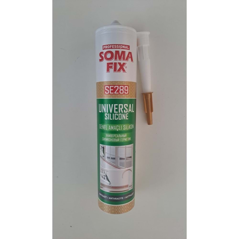 SOMAFIX SE289 GENEL AMAÇLI SİLİKON 280 GR - ANTRASİT GRİ SİLİKON