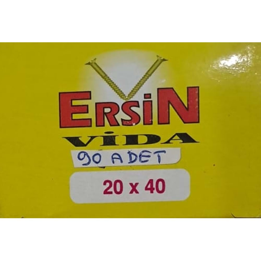 20X40 AĞAÇ VİDASI DÜZ BAŞLI ( 90 ADET )