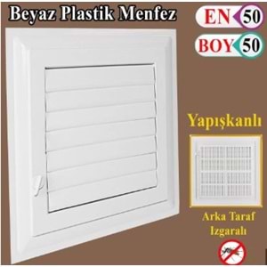 MADE PANJUR PLASTİK MENFEZ 50X50cm