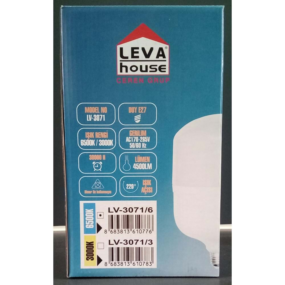 LEVA LED AMPUL TORCH E27 DUY 50 W 4500LM BEYAZ IŞIK