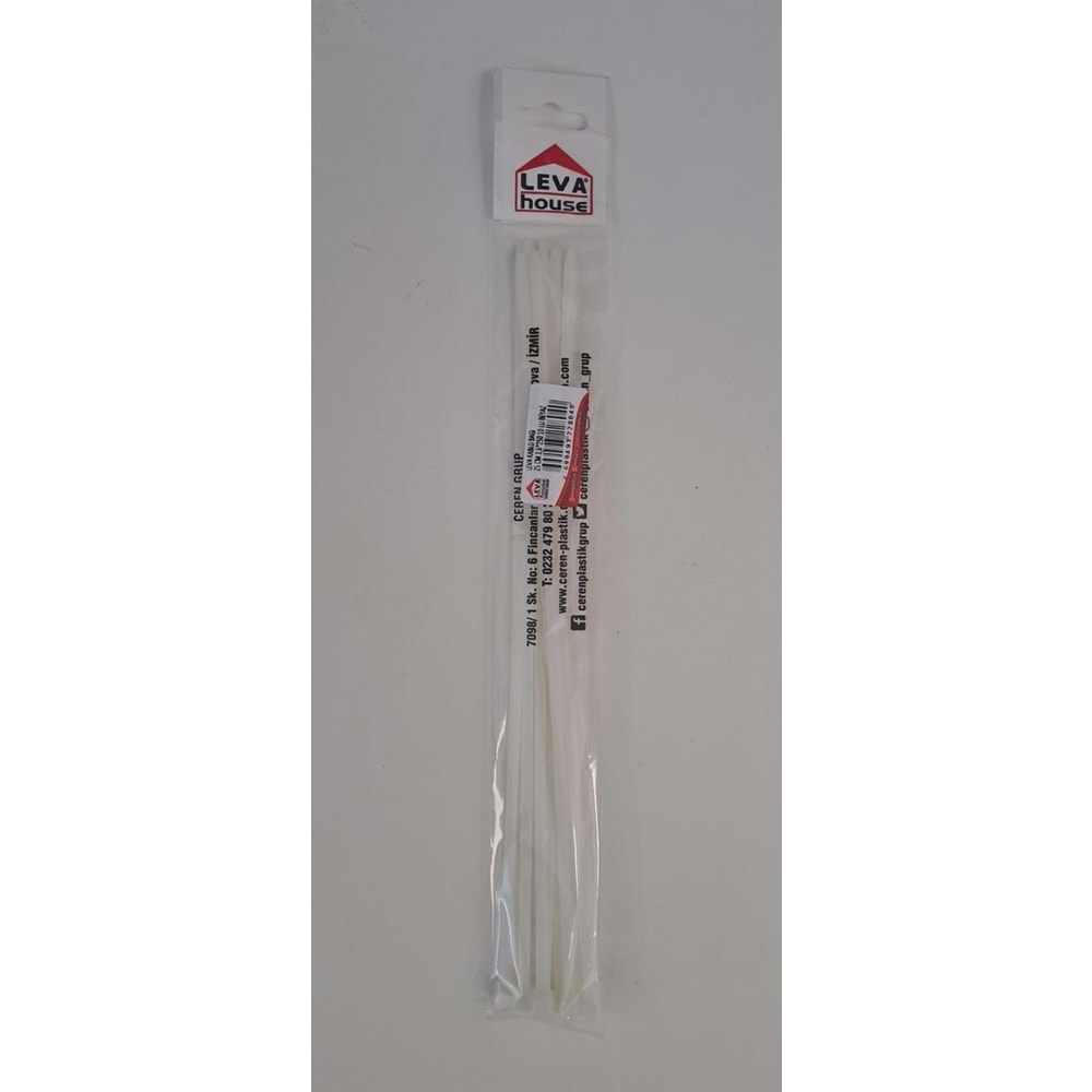 LEVA KABLO BAĞI 25 CM ( 3,6 x 250 ) 10 LU PAKET - BEYAZ